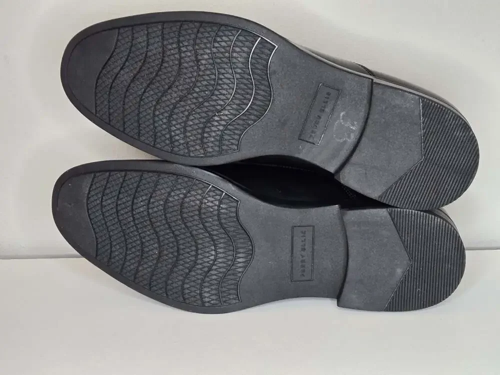 Perry Ellis Portfolio Men's Ultra Foam Black Dress Shoes Size 10.5 Wide